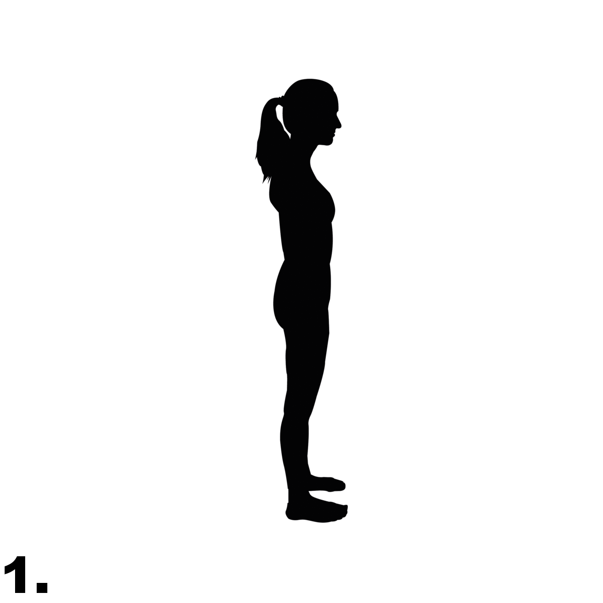 Silhouette einer Frau, die Burpees macht