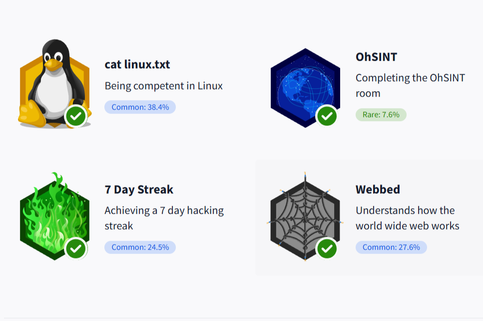 Badges von try hack me